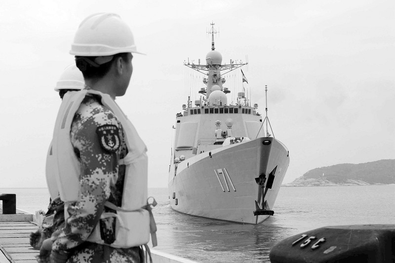 中国海军南海舰队远海编队训练启航