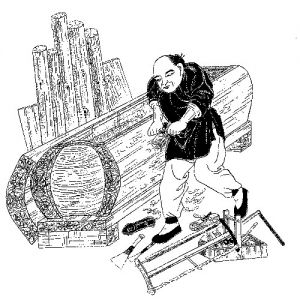 点击放大 棺材匠:莫愁此业无知己 孝门寿棺有人思