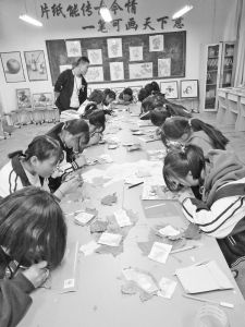 “非遗叶雕”走进校园