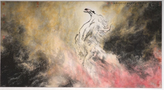 我以为袁烈州画马有一特点,是魂魄式的思维,以前曾讨论过周韶华的